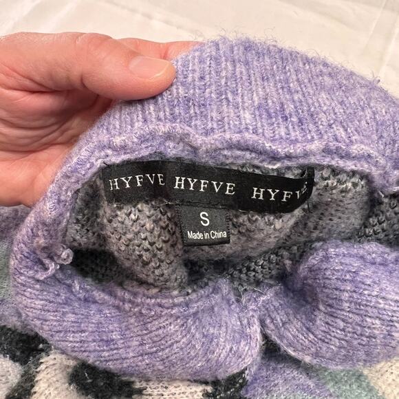 Woman’s purple and black sweater by HyFve - Picture 6 of 8